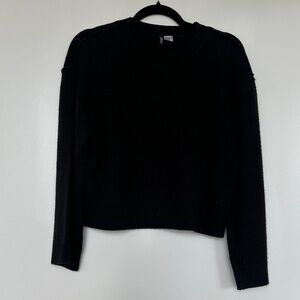 H&M Divided Black Knit Top